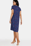 Zivame Halloween Knit Poly Mid Length Nightdress - Medieval Blue — thumbnail 3